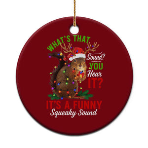 Funny Christmas Vacation Squirrel Movie Ceramic Ornament Whats That Sound You Hear It It Is A Funny Squeaky Sound TS11 1pc Red Print Your Wear