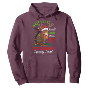Funny Christmas Vacation Squirrel Movie Hoodie Whats That Sound You Hear It It Is A Funny Squeaky Sound TS11 Maroon Print Your Wear