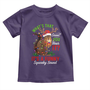 Funny Christmas Vacation Squirrel Movie Toddler T Shirt Whats That Sound You Hear It It Is A Funny Squeaky Sound TS11 Purple Print Your Wear
