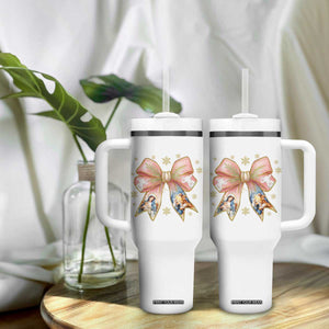 Jesus Christmas Coquette Bow Nativity Bible Verse Christian Tumbler With Handle TS11 Print Your Wear