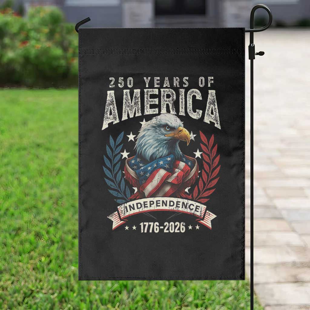250 Years Of America Garden Flag 250th American Anniversary Independence Bald Eagle TS11 Print Your Wear