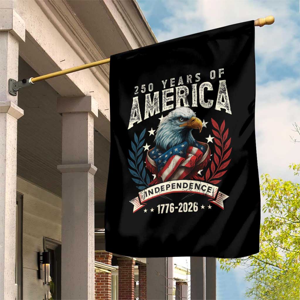 250 Years Of America Garden Flag 250th American Anniversary Independence Bald Eagle TS11 Print Your Wear