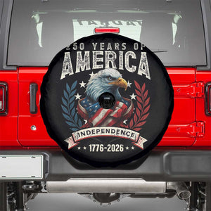 250 Years Of America Spare Tire Cover 250th American Anniversary Independence Bald Eagle TS11 Black Print Your Wear
