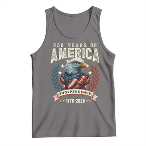 250 Years Of America Tank Top 250th American Anniversary Independence Bald Eagle TS11 Deep Heather Print Your Wear