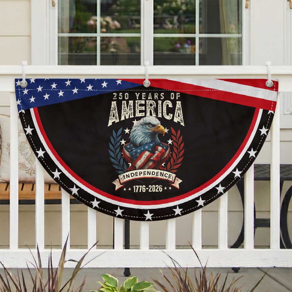250 Years Of America Patriotic Fan Flag 250th American Anniversary Independence Bald Eagle
