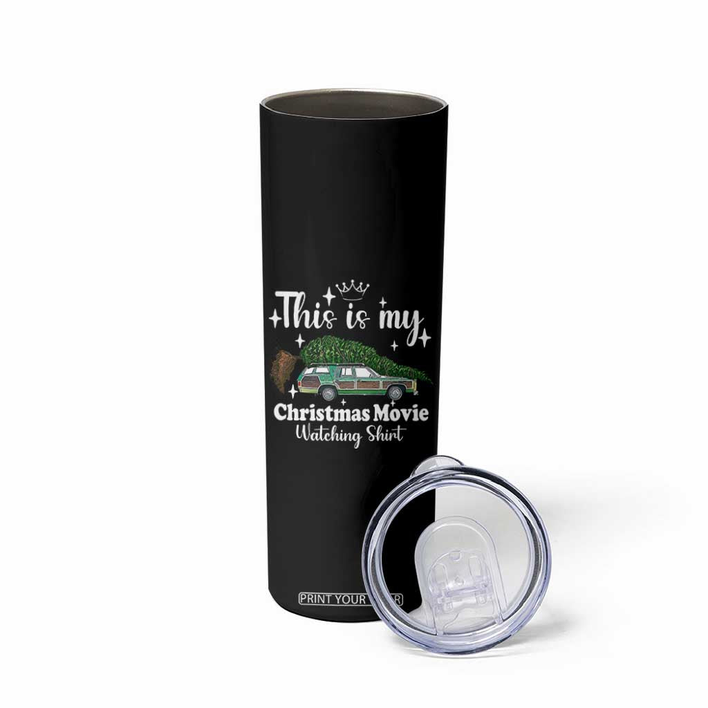 This Is My Christmas Movie Watching Skinny Tumbler Vintage Xmas Tree Car TS11 Print Your Wear