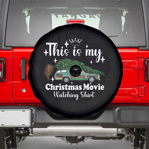 This Is My Christmas Movie Watching Spare Tire Cover Vintage Xmas Tree Car TS11 Black Print Your Wear