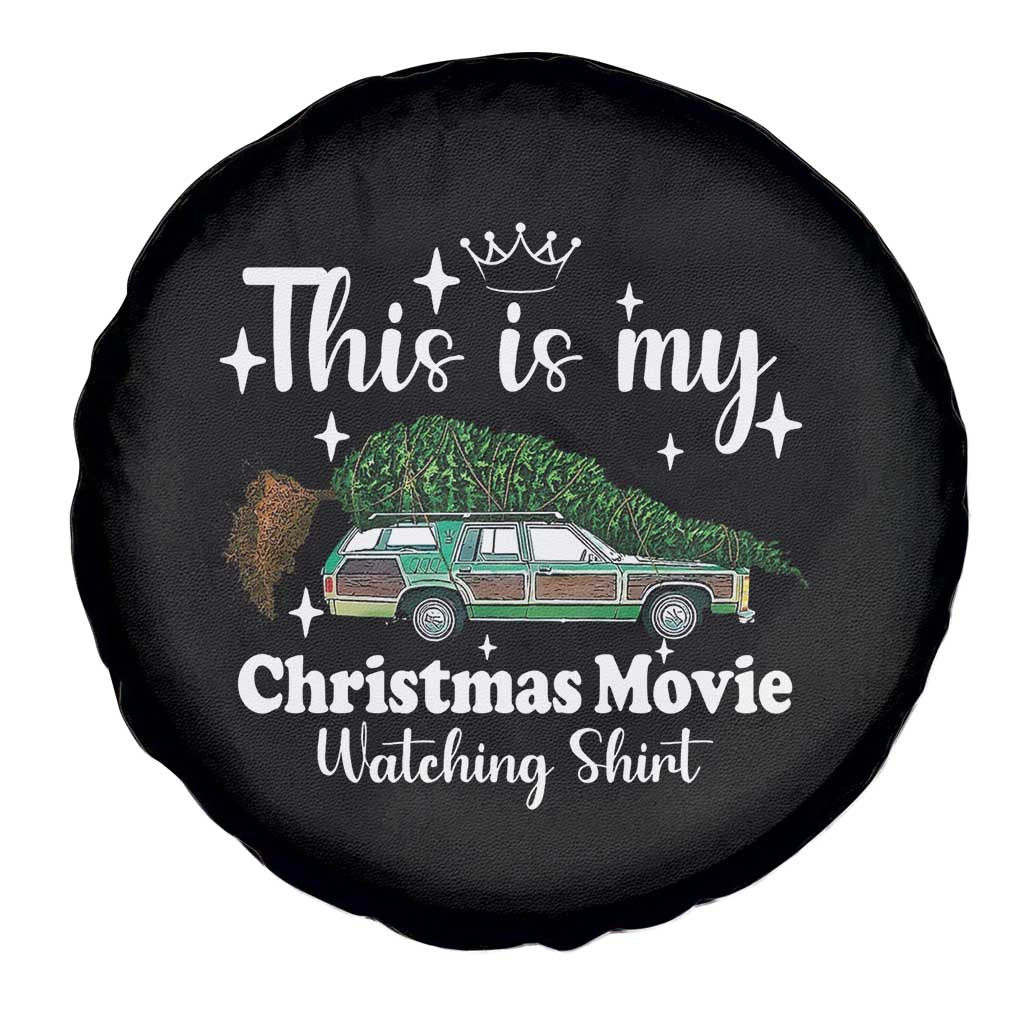 This Is My Christmas Movie Watching Spare Tire Cover Vintage Xmas Tree Car TS11 Print Your Wear