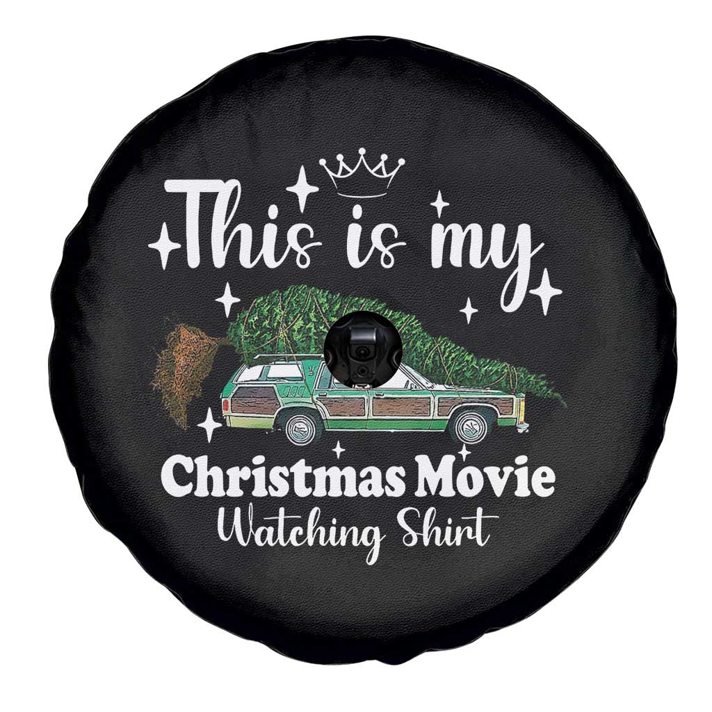 This Is My Christmas Movie Watching Spare Tire Cover Vintage Xmas Tree Car TS11 Print Your Wear