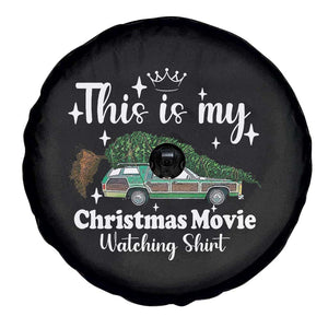 This Is My Christmas Movie Watching Spare Tire Cover Vintage Xmas Tree Car TS11 Print Your Wear