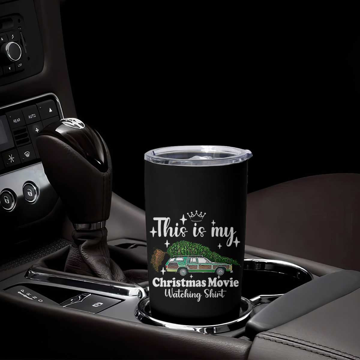 This Is My Christmas Movie Watching Tumbler Cup Vintage Xmas Tree Car TS11 Print Your Wear