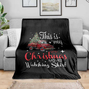 This Is My Christmas Movie Watching Throw Blanket Vintage Red Truck TS11 Print Your Wear