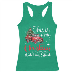 This Is My Christmas Movie Watching Racerback Tank Top Vintage Red Truck TS11 Irish Green Print Your Wear