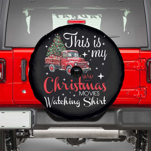 This Is My Christmas Movie Watching Spare Tire Cover Vintage Red Truck TS11 Black Print Your Wear