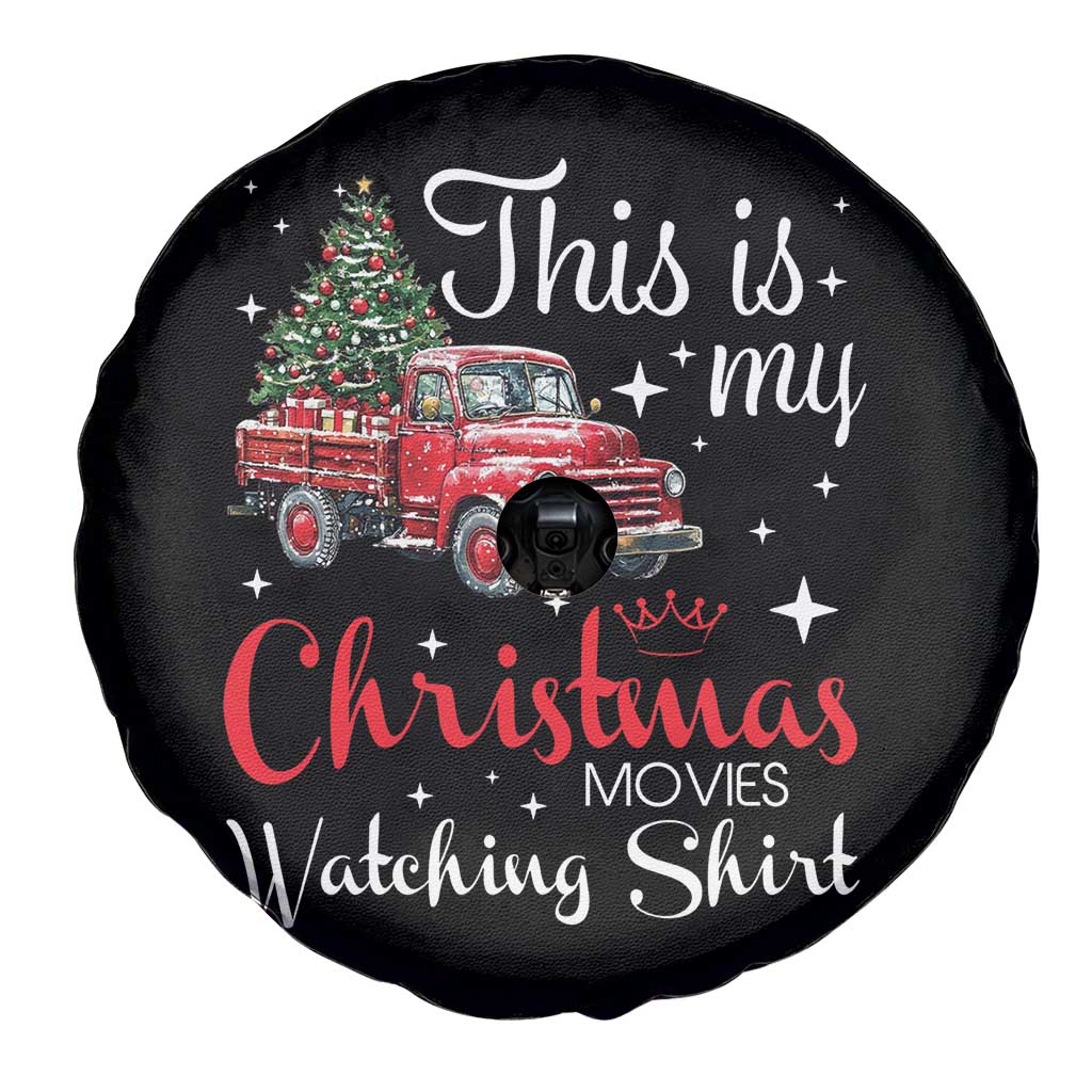 This Is My Christmas Movie Watching Spare Tire Cover Vintage Red Truck TS11 Print Your Wear
