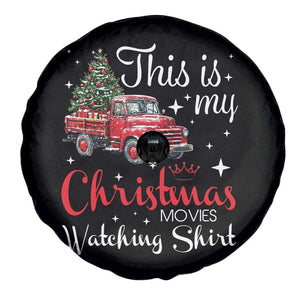 This Is My Christmas Movie Watching Spare Tire Cover Vintage Red Truck TS11 Print Your Wear