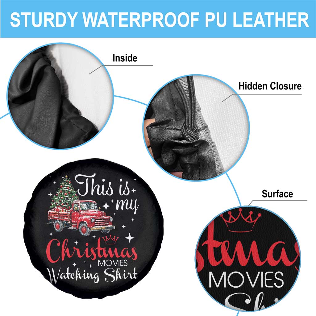 This Is My Christmas Movie Watching Spare Tire Cover Vintage Red Truck TS11 Print Your Wear