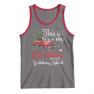 This Is My Christmas Movie Watching Tank Top Vintage Red Truck TS11 Deep Heather Red Print Your Wear