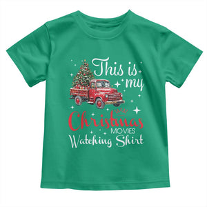 This Is My Christmas Movie Watching Toddler T Shirt Vintage Red Truck TS11 Irish Green Print Your Wear