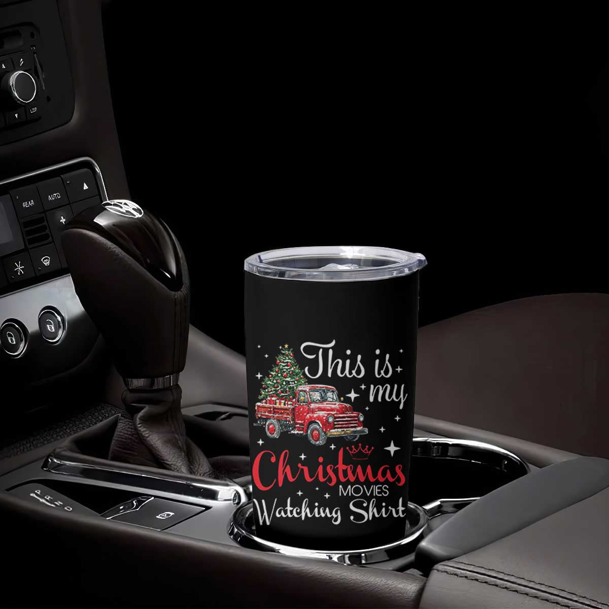 This Is My Christmas Movie Watching Tumbler Cup Vintage Red Truck TS11 Print Your Wear