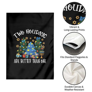 Christmas Hanukkah Garden Flag Two Holidays Are Better Than One Christmukkah Tree TS11 Print Your Wear