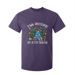 Christmas Hanukkah T Shirt For Kid Two Holidays Are Better Than One Christmukkah Tree TS11 Purple Print Your Wear