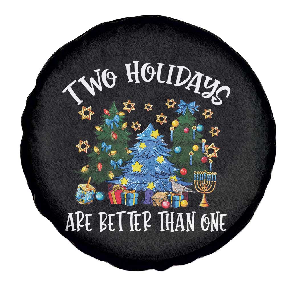 Christmas Hanukkah Spare Tire Cover Two Holidays Are Better Than One Christmukkah Tree TS11 Print Your Wear