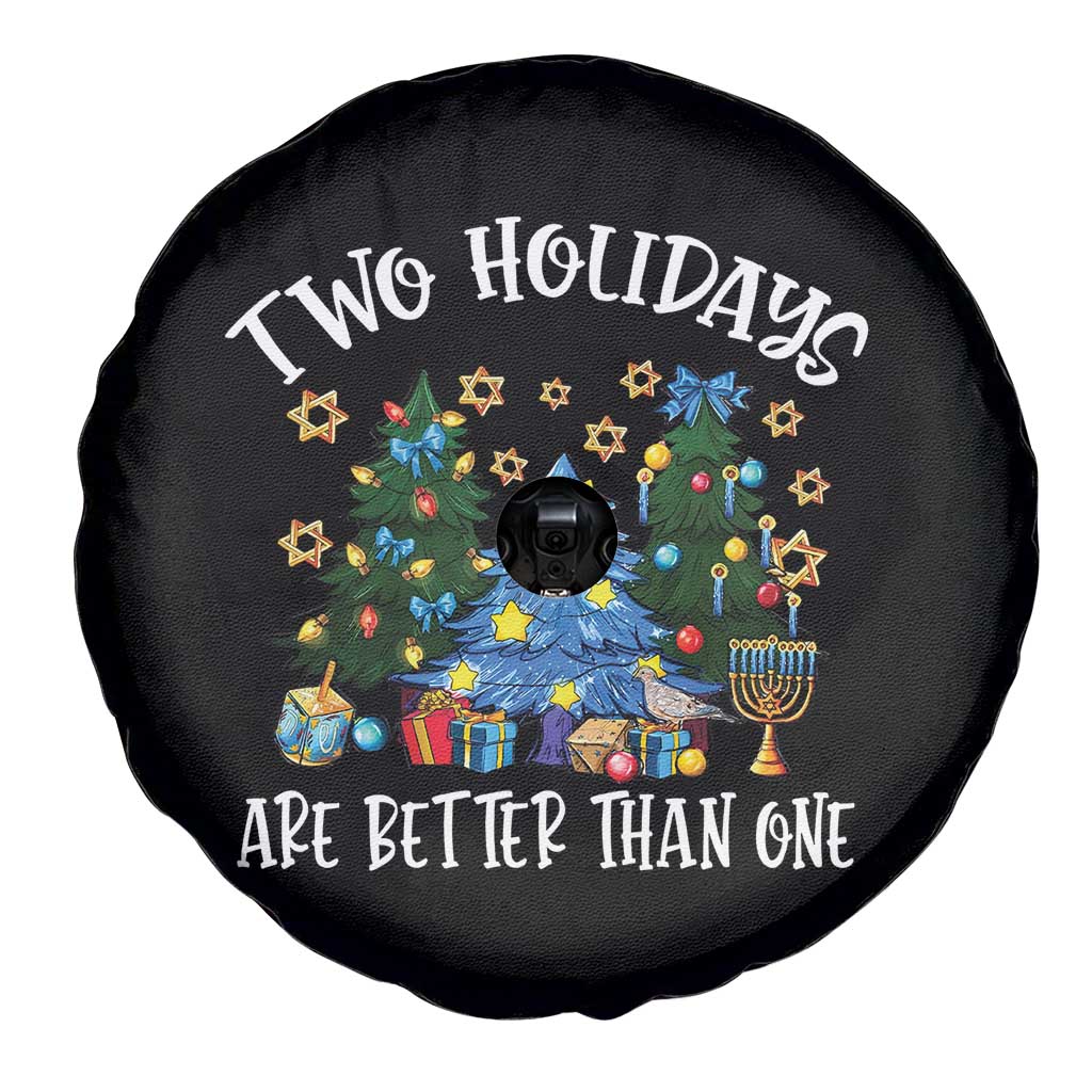Christmas Hanukkah Spare Tire Cover Two Holidays Are Better Than One Christmukkah Tree TS11 Print Your Wear
