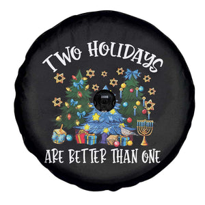 Christmas Hanukkah Spare Tire Cover Two Holidays Are Better Than One Christmukkah Tree TS11 Print Your Wear