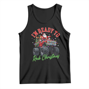 Christmas Monster Truck Tank Top I Am Ready To Rock Xmas Santa TS11 Black Print Your Wear