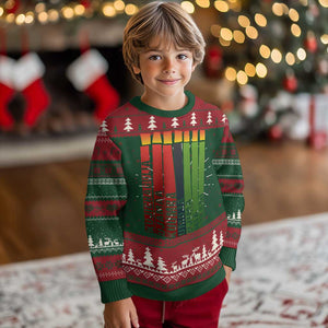 The 7 Principles Of Kwanzaa Ugly Christmas Sweater Kinara Candles African Heritage TS11 Christmas Print Your Wear