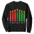 Nguzo Saba Symbols The 7 Principles Of Kwanzaa Sweatshirt Kinara Candles Symbol TS11 Black Print Your Wear