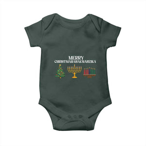 Merry Christmahanakwanzika Baby Onesie Christmas Hanukkah Kwanzaa TS11 Print Your Wear