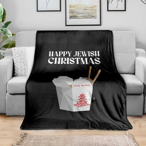 Happy Jewish Christmas Throw Blanket Chinese Noodle Asian Take Out TS11 Print Your Wear