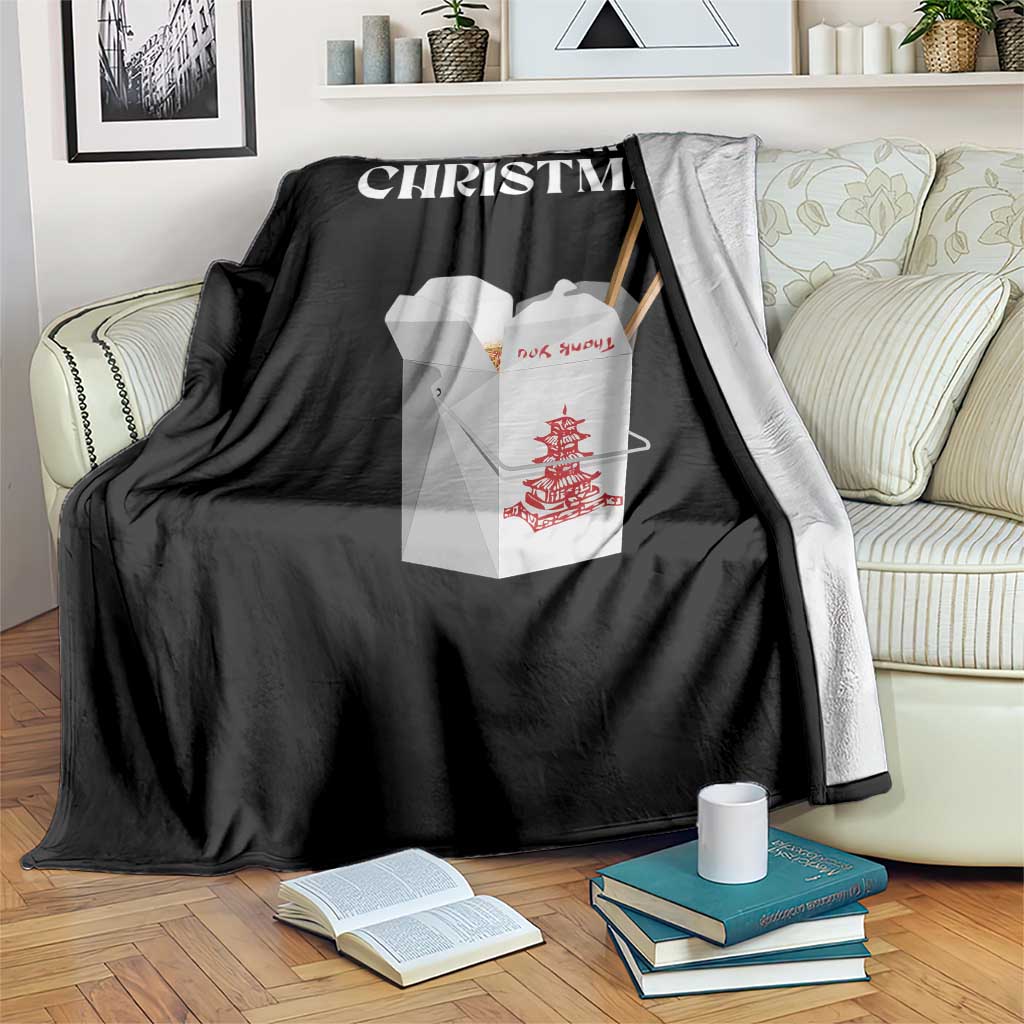 Happy Jewish Christmas Throw Blanket Chinese Noodle Asian Take Out TS11 Print Your Wear
