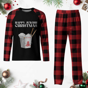 Happy Jewish Christmas Plaid Pajama Set Chinese Noodle Asian Take Out TS11 Buffalo Plaid Print Your Wear