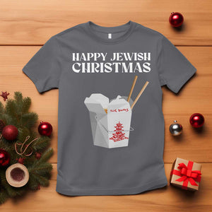 Happy Jewish Christmas T Shirt Chinese Noodle Asian Take Out TS11 Charcoal Print Your Wear