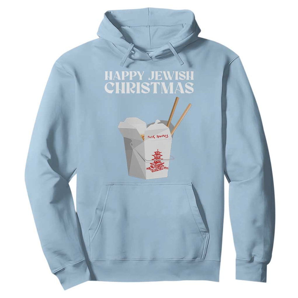 Happy Jewish Christmas Hoodie Chinese Noodle Asian Take Out TS11 Light Blue Print Your Wear