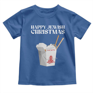 Happy Jewish Christmas Toddler T Shirt Chinese Noodle Asian Take Out TS11 Royal Blue Print Your Wear