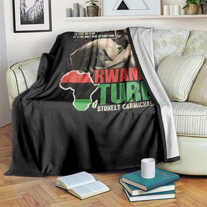 Stokely Carmichael Quote Throw Blanket The Secret Of Life Is To Have No Fear It's The Only Way To Function TS11 Print Your Wear