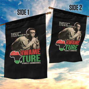 Stokely Carmichael Quote Garden Flag The Secret Of Life Is To Have No Fear It's The Only Way To Function TS11 Print Your Wear