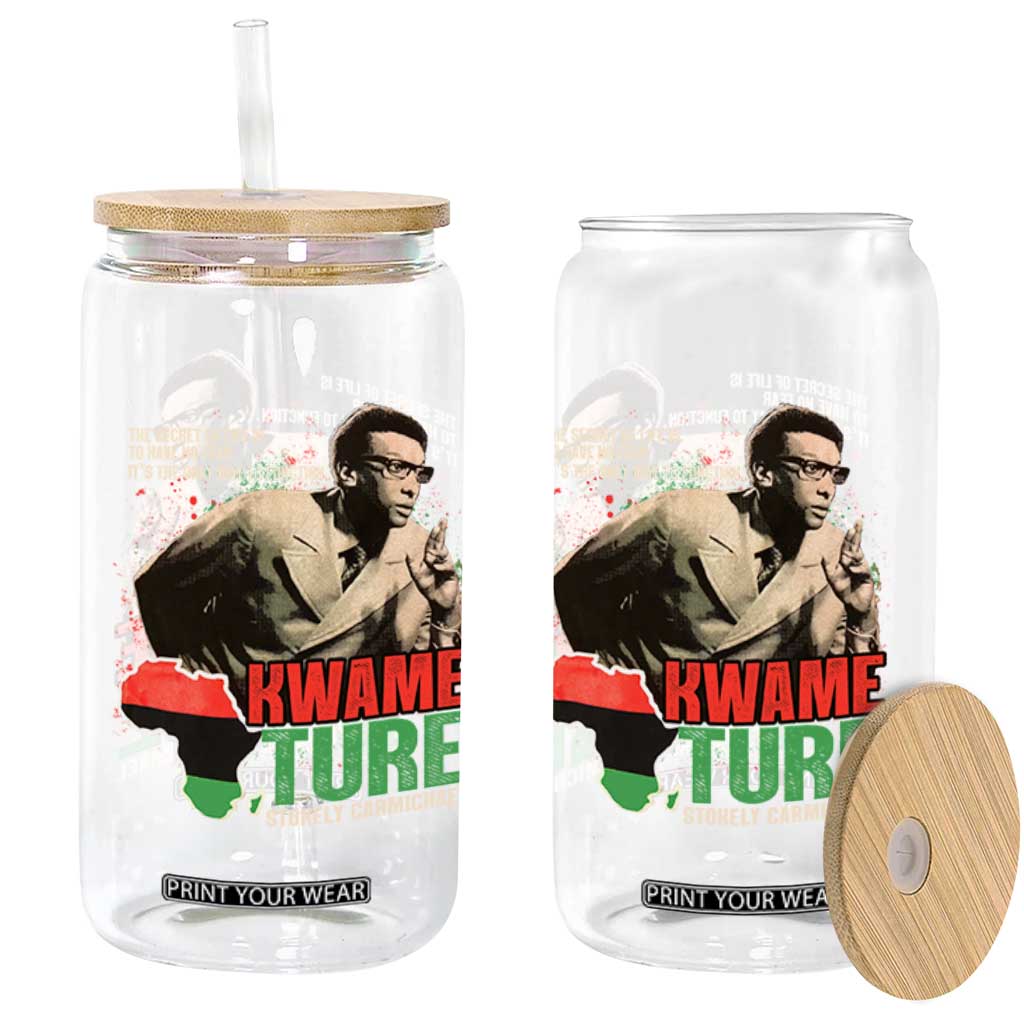 Stokely Carmichael Quote Glass Can The Secret Of Life Is To Have No Fear It's The Only Way To Function TS11 Print Your Wear
