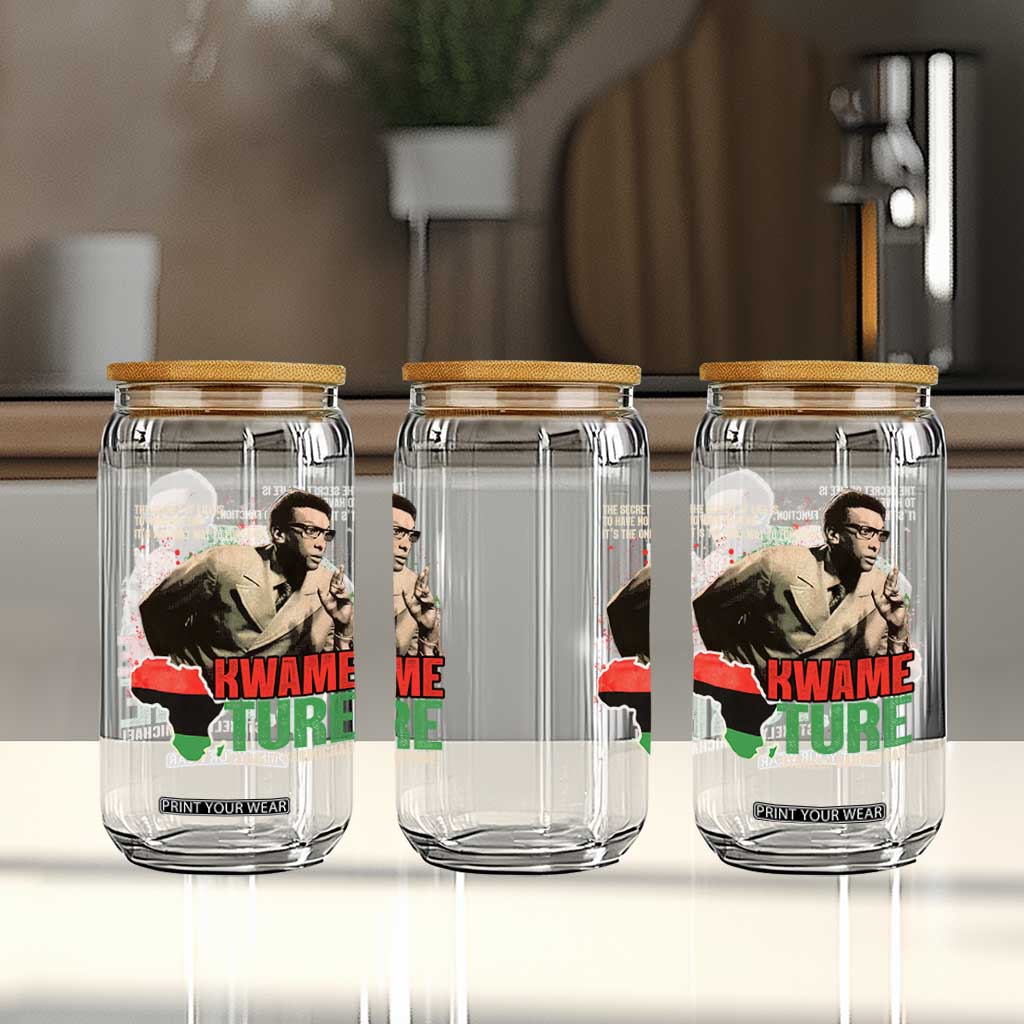 Stokely Carmichael Quote Glass Can The Secret Of Life Is To Have No Fear It's The Only Way To Function TS11 Print Your Wear