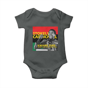 Stokely Carmichael Quote Baby Onesie Ready For The Revolution Black History Month TS11 Dark Heather Print Your Wear