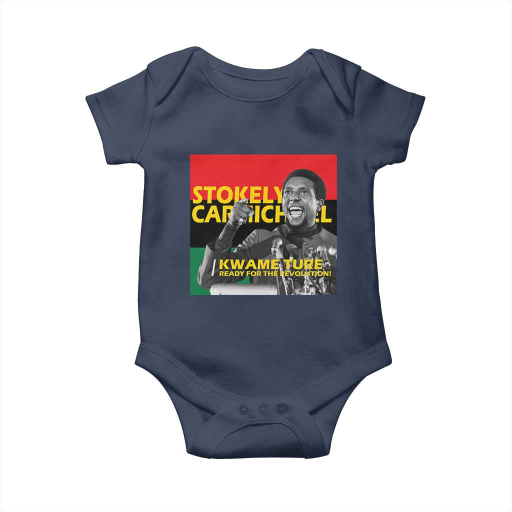 Stokely Carmichael Quote Baby Onesie Ready For The Revolution Black History Month TS11 Navy Print Your Wear
