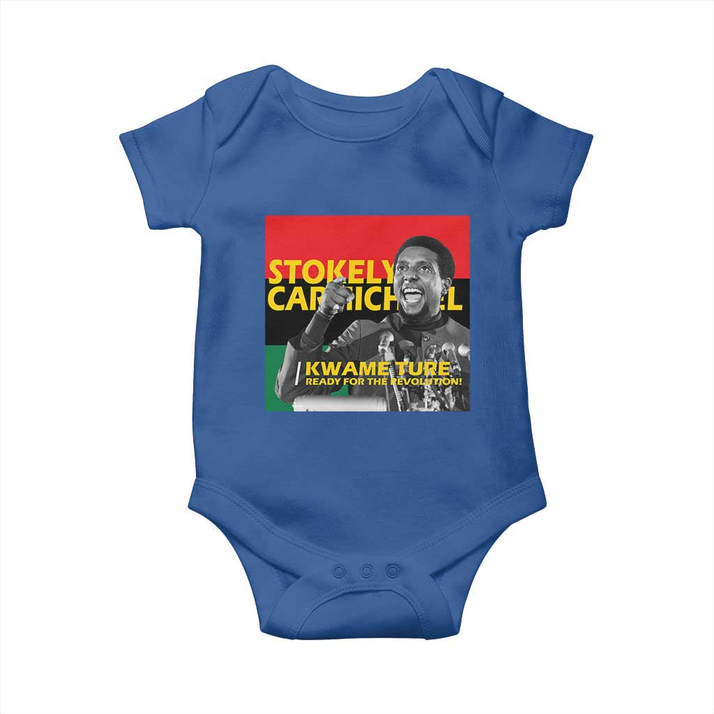 Stokely Carmichael Quote Baby Onesie Ready For The Revolution Black History Month TS11 Royal Blue Print Your Wear