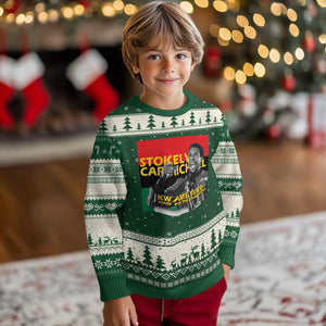 Stokely Carmichael Quote Ugly Christmas Sweater Ready For The Revolution Black History Month TS11 Forest Green Beige Print Your Wear