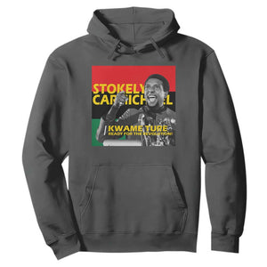 Stokely Carmichael Quote Hoodie Ready For The Revolution Black History Month TS11 Dark Heather Print Your Wear