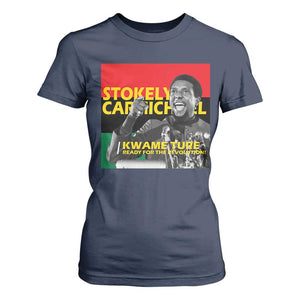 Stokely Carmichael Quote T Shirt For Women Ready For The Revolution Black History Month TS11 Navy Print Your Wear