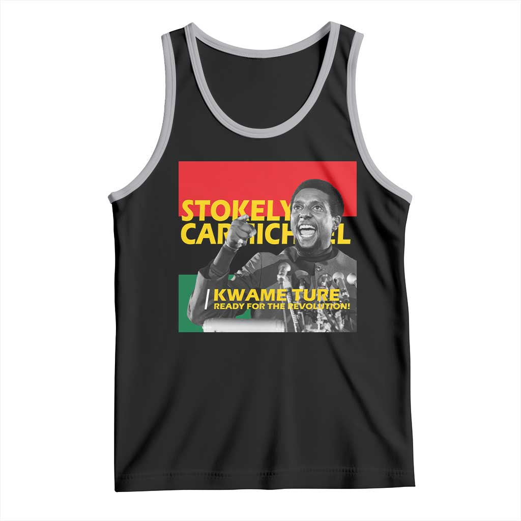 Stokely Carmichael Quote Tank Top Ready For The Revolution Black History Month TS11 Black Athletic Heather Print Your Wear